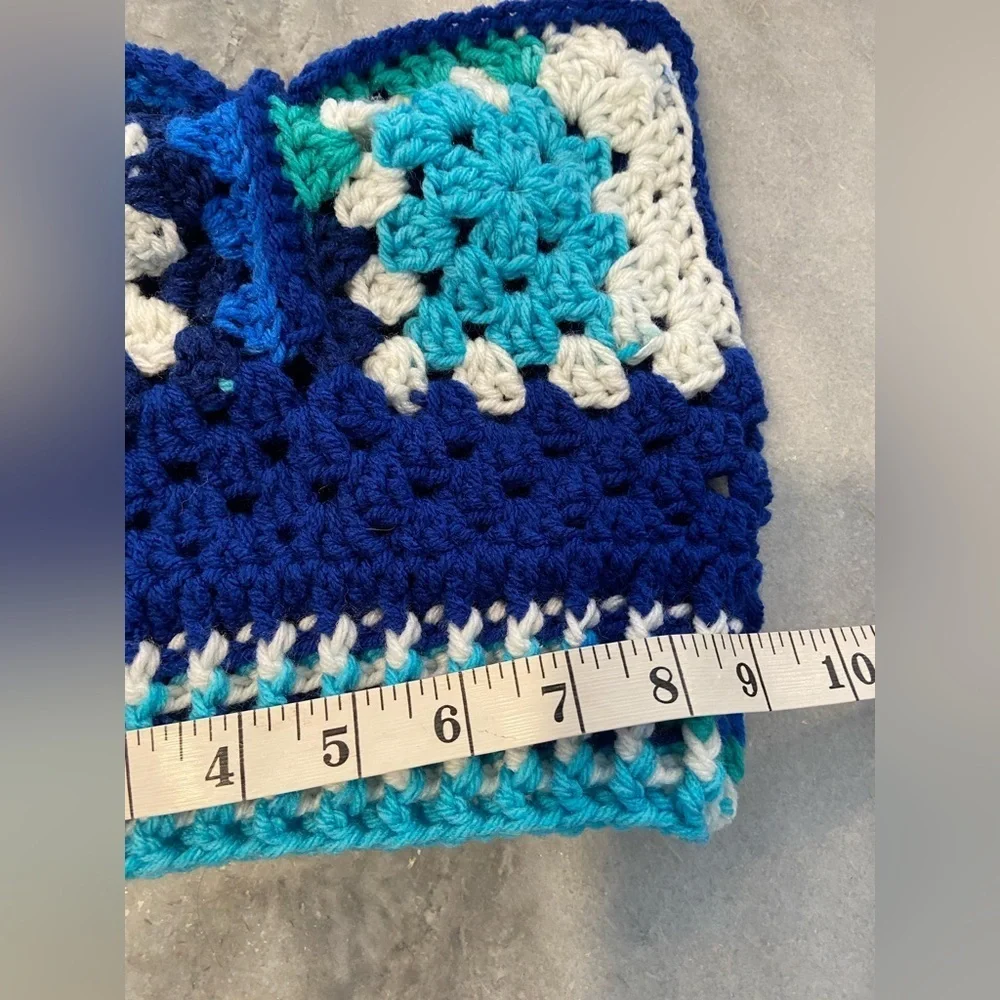 Handmade Crochet Cat Animal Ear Beanie Hat Cozy Ribbed Brim Stretch Winter Hat